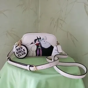 COACH X DISNEY Bags Coach X Disney Mini Jamie Camera Bag Villains Motif Bad Girls Bag Charmnwt Poshmark